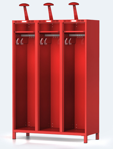 Wardrobe for firefighters 1800 x 1200 x 500