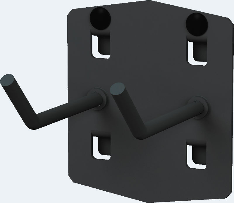 Holder of tools - double holder 45°