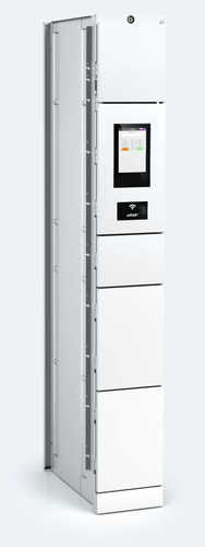 Indoor terminal cabinet unit of the parcel delivery station 4x door