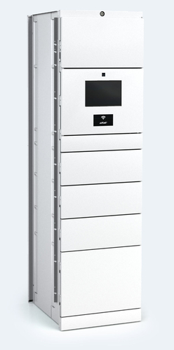 Indoor terminal cabinet unit of the parcel delivery station 6x door