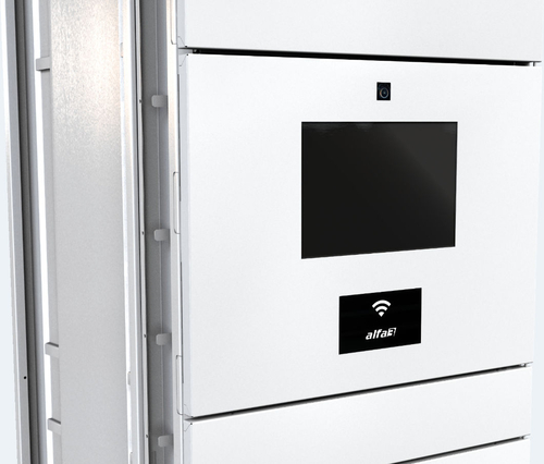 Indoor terminal cabinet unit of the parcel delivery station 6x door