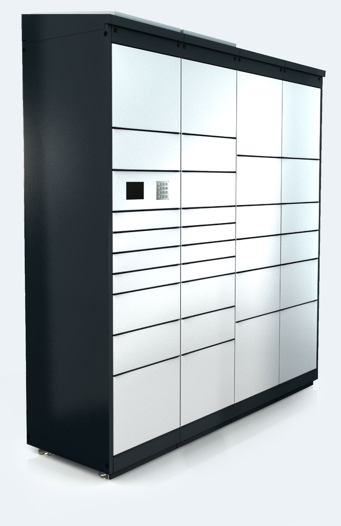 Outdoor parcel delivery unit with 31 boxes | ALFA 3