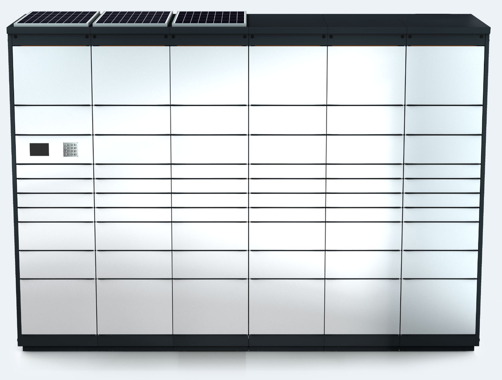 Outdoor Parcel Delivery Unit With 59 Boxes ALFA 3
