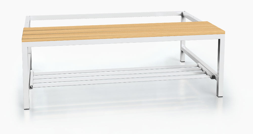 Benches with beech sticks - with a reclining grate 375 x 1050 x 800