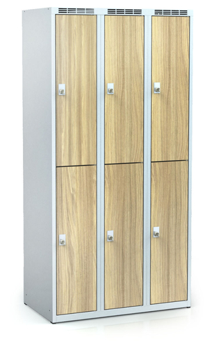 Divided cloakroom locker ALDERA 1800 x 900 x 500