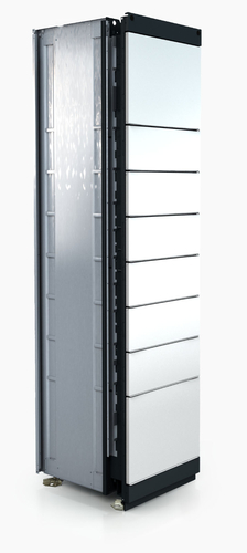 Outdoor locker unit of the package delivery station 8x doors