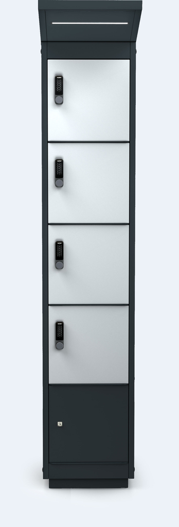 E-Bike Charging Unit – 4 Compartments – LED