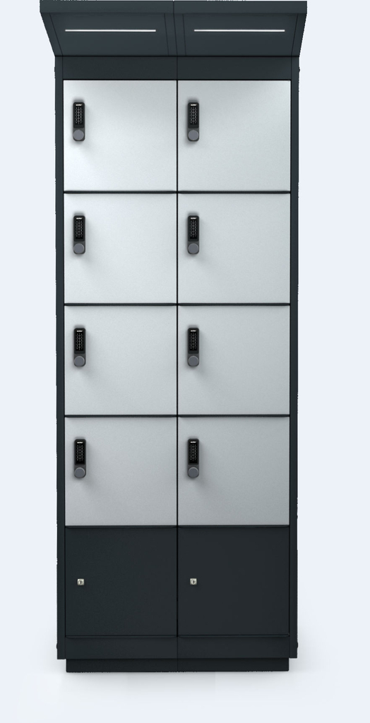 E-Bike Charging Unit – 8 Doors – LED