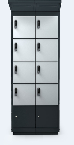 E-Bike Charging Unit – 8 Doors – LED