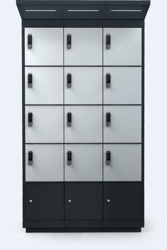 E-Bike Charging Unit – 12 Compartments – LED