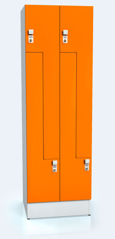 Premium lockers Z-shaped doors ALFORT AD 1920 x 600 x 520