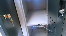 Cloakroom locker with twelve lockable boxes ALDOP 1800 x 900 x 500