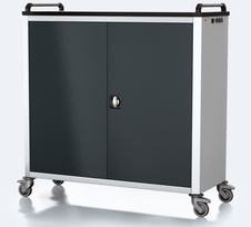 Tablet and notebook sync and charge trolleys 1340 x 1315 x 540