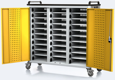 Tablet and notebook sync and charge trolleys 1340 x 1315 x 540