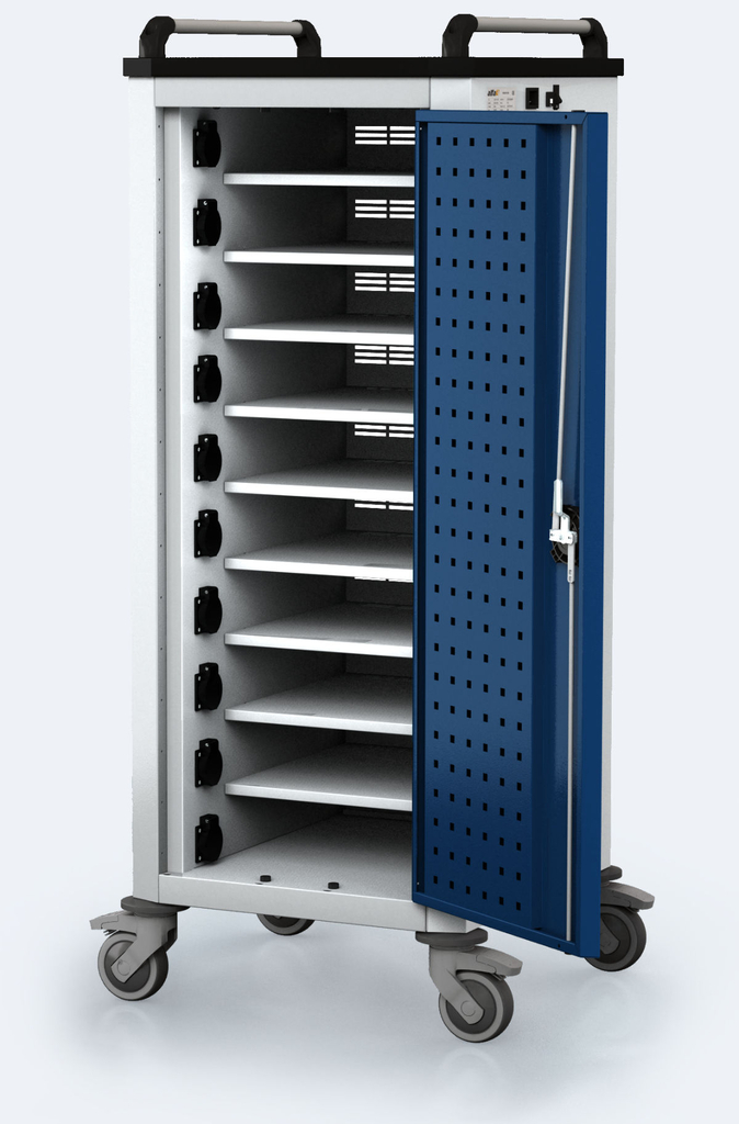 Tablet and notebook sync and charge trolleys 1340 x 515 x 540 ALFA 3