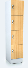 Premium lockers with four lockable boxes ALFORT DD 1920 x 400 x 520