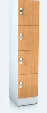 Premium lockers with four lockable boxes ALFORT DD 1920 x 400 x 520