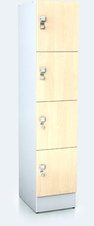 Premium lockers with four lockable boxes ALFORT DD 1920 x 400 x 520