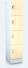 Premium lockers with four lockable boxes ALFORT DD 1920 x 400 x 520