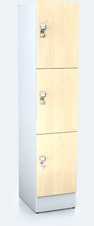 Premium lockers with three lockable boxes ALFORT DD 1920 x 400 x 520