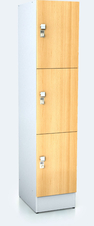 Premium lockers with three lockable boxes ALFORT DD 1920 x 400 x 520