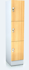Premium lockers with three lockable boxes ALFORT DD 1920 x 400 x 520