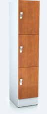 Premium lockers with three lockable boxes ALFORT DD 1920 x 400 x 520