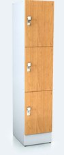 Premium lockers with three lockable boxes ALFORT DD 1920 x 400 x 520