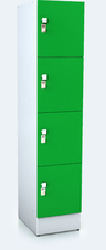 Premium lockers with four lockable boxes ALFORT AD 1920 x 400 x 520