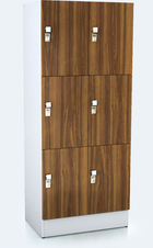 Premium lockers with six lockable boxes ALFORT DD 1920 x 800 x 520