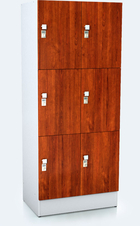 Premium lockers with six lockable boxes ALFORT DD 1920 x 800 x 520