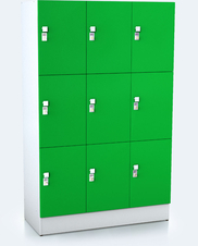 Premium lockers with nine lockable boxes ALFORT AD 1920 x 1200 x 520