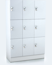 Premium lockers with nine lockable boxes ALFORT AD 1920 x 1200 x 520