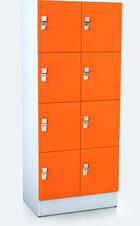 Premium lockers with eight lockable boxes ALFORT AD 1920 x 600 x 520