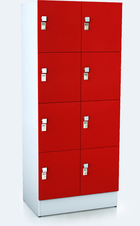 Premium lockers with eight lockable boxes ALFORT AD 1920 x 600 x 520