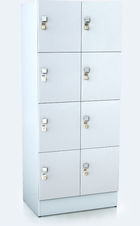 Premium lockers with eight lockable boxes ALFORT AD 1920 x 600 x 520