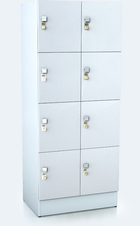 Premium lockers with eight lockable boxes ALFORT AD 1920 x 800 x 520