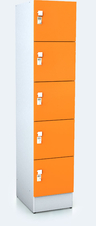 Premium lockers with five lockable boxes ALFORT AD 1920 x 400 x 520