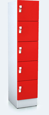 Premium lockers with five lockable boxes ALFORT AD 1920 x 400 x 520