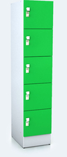 Premium lockers with five lockable boxes ALFORT AD 1920 x 400 x 520