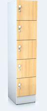 Premium lockers with five lockable boxes ALFORT DD 1920 x 400 x 520