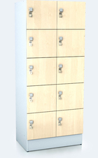 Premium lockers with ten lockable boxes ALFORT DD 1920 x 800 x 520