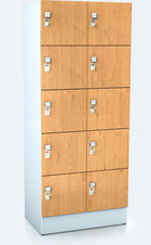 Premium lockers with ten lockable boxes ALFORT DD 1920 x 800 x 520