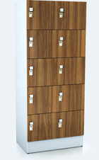 Premium lockers with ten lockable boxes ALFORT DD 1920 x 800 x 520