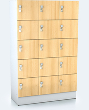 Premium lockers with fifteen lockable boxes ALFORT DD 1920 x 1200 x 520