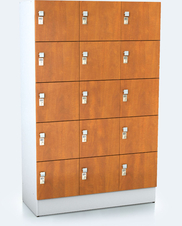 Premium lockers with fifteen lockable boxes ALFORT DD 1920 x 1200 x 520