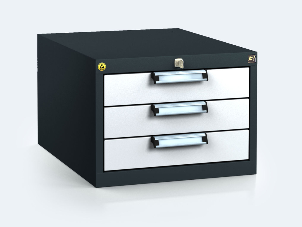 ESD - Hanging UNI line cabinet for workbenches 218 x 480 x 600 - 1x drawer