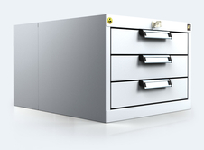 ESD - Hanging UNI line cabinet for workbenches 218 x 480 x 600 - 1x drawer