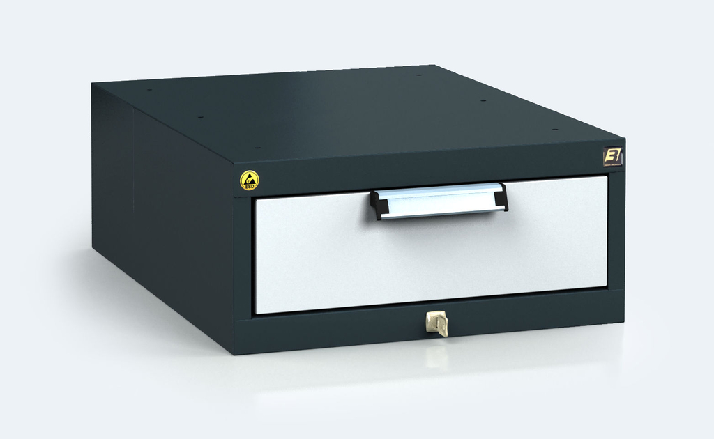 ESD - Hanging UNI line cabinet for workbenches 218 x 480 x 600 - 1x drawer