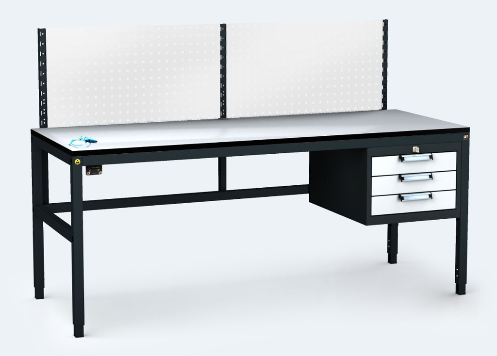ESD - ALGERS Workbench - 1220 - 1460 x 1600 x 700 - container - perfo